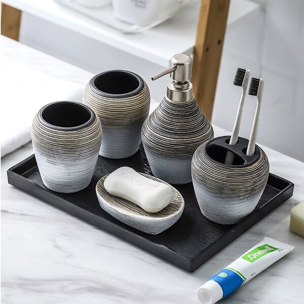 Ceramic Bathroom Accessories Etsy