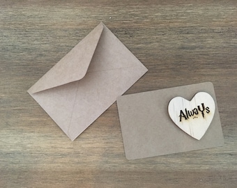 Valentine’s Day Card with “Always” Charm