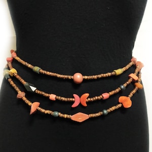 Coconut Bead Belt, Handmade Wood Belt, Wood Belly Chain, Beads Belt, Macrame Belt, Hippie Accessories, Wood Boho Belt, Gift For Her