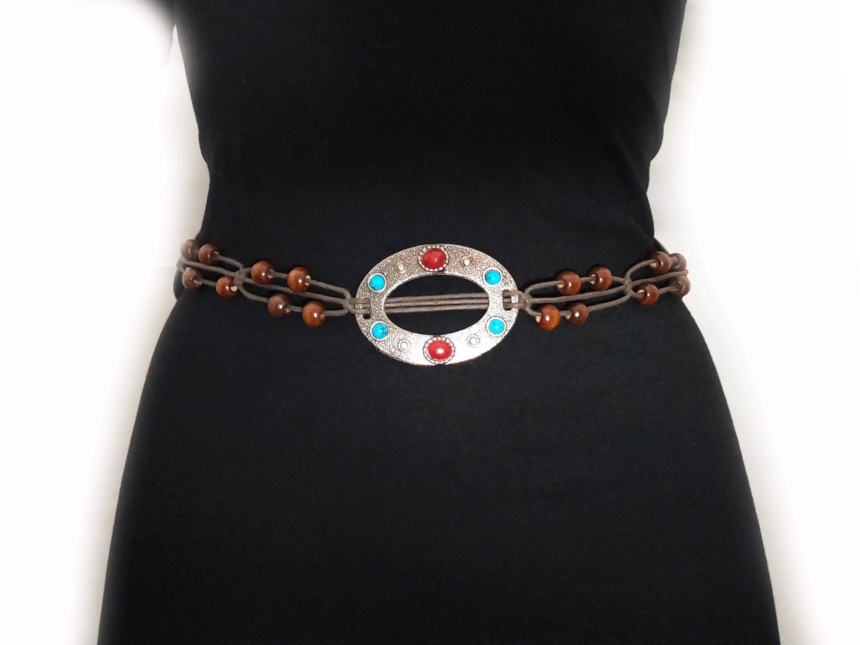 Braided Tassel Belt: Knotted Boho Waist Rope Belt - Etsy