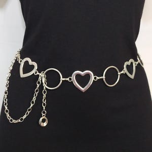 Ceinture pour femme, ceinture élégante, ceinture gothique, ceinture en métal, ceinture chaîne vintage pour femme taille haute, ceinture en métal bohème hippie