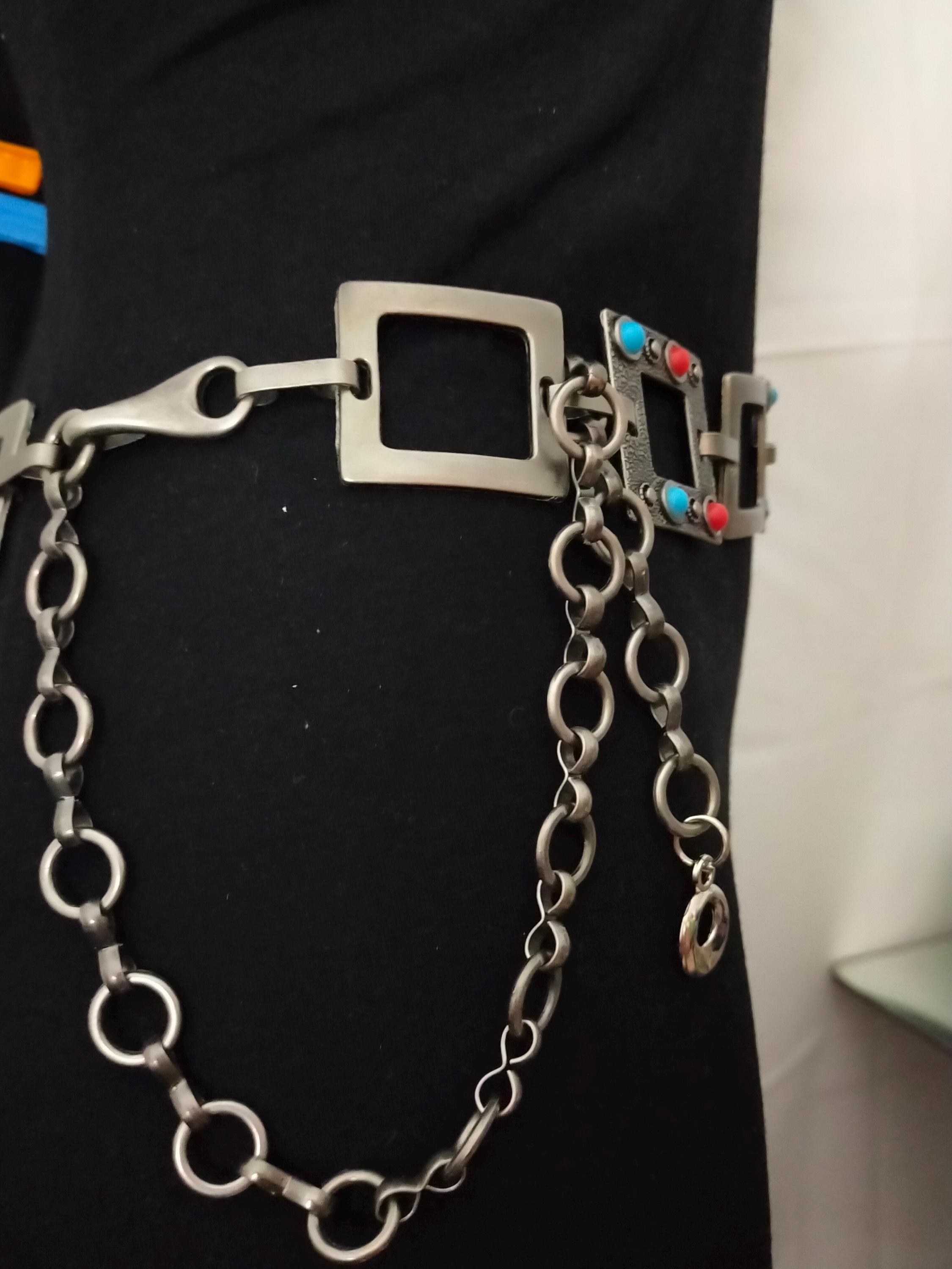 Vintage Metal Chain Belt: Boho High Waist Zinc Alloy Belt - Etsy display picture 1