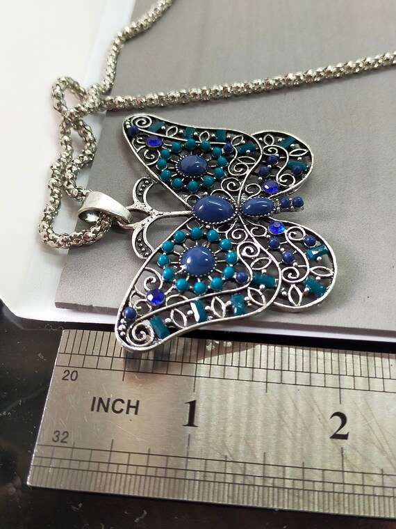 Collana Antica Primi '900 In Oro 9kt Con Saliscendi A Farfalla - Compro - Foto 7