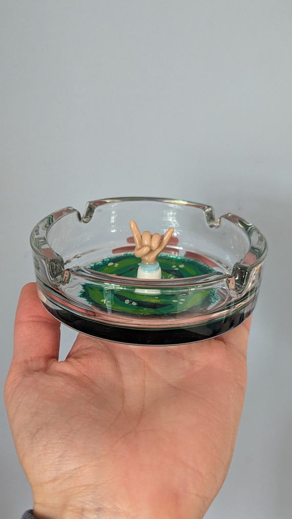 Rick and Morty Inspired Portal Ashtray. Rick and Morty Gift. Peace