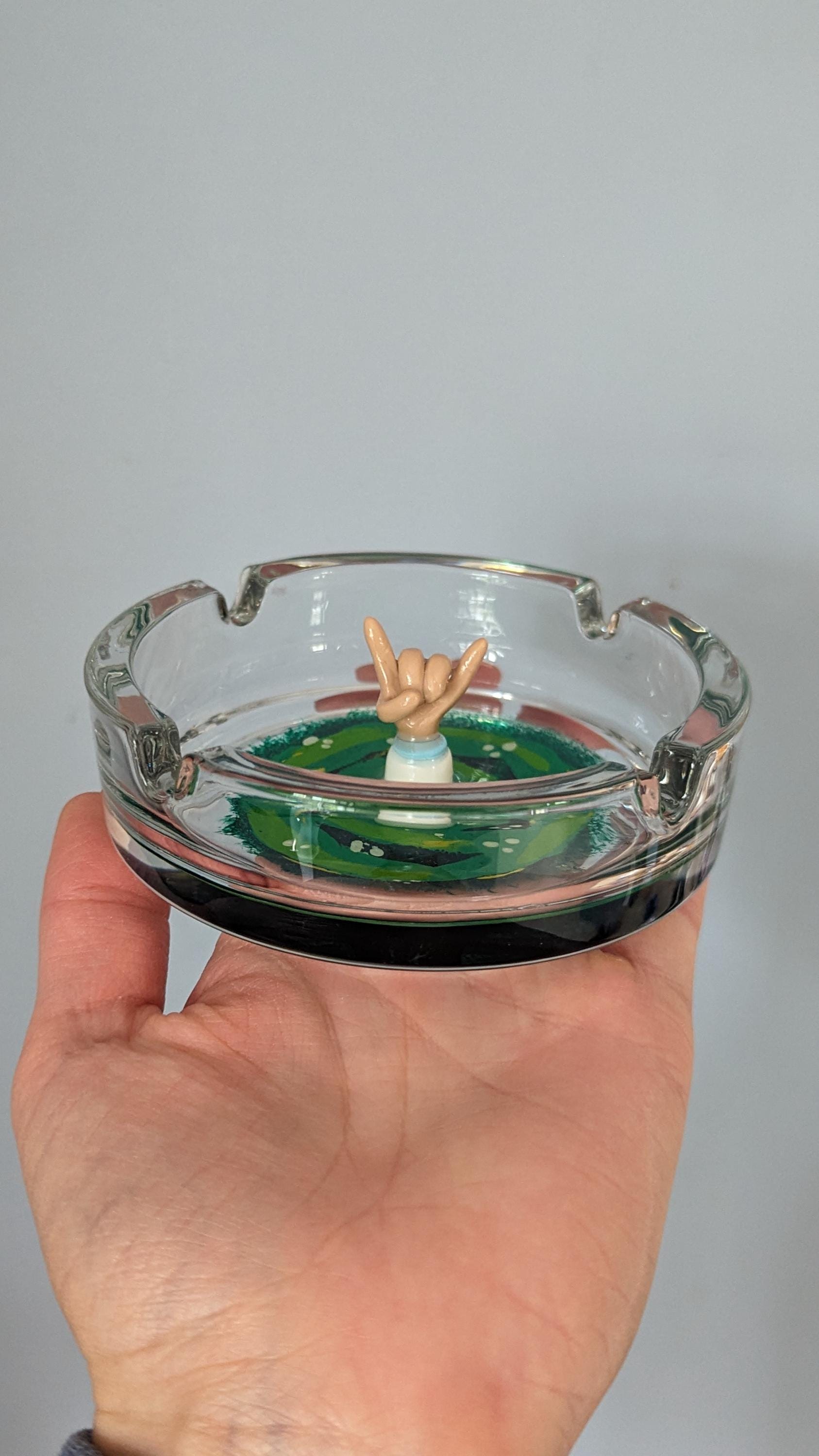 Rick and Morty Inspired Portal Ashtray. Rick and Morty Gift. Peace