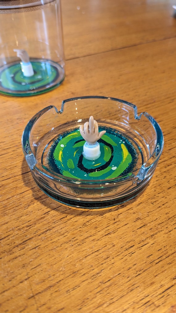 Rick and Morty Inspired Portal Ashtray. Rick and Morty Gift. Peace