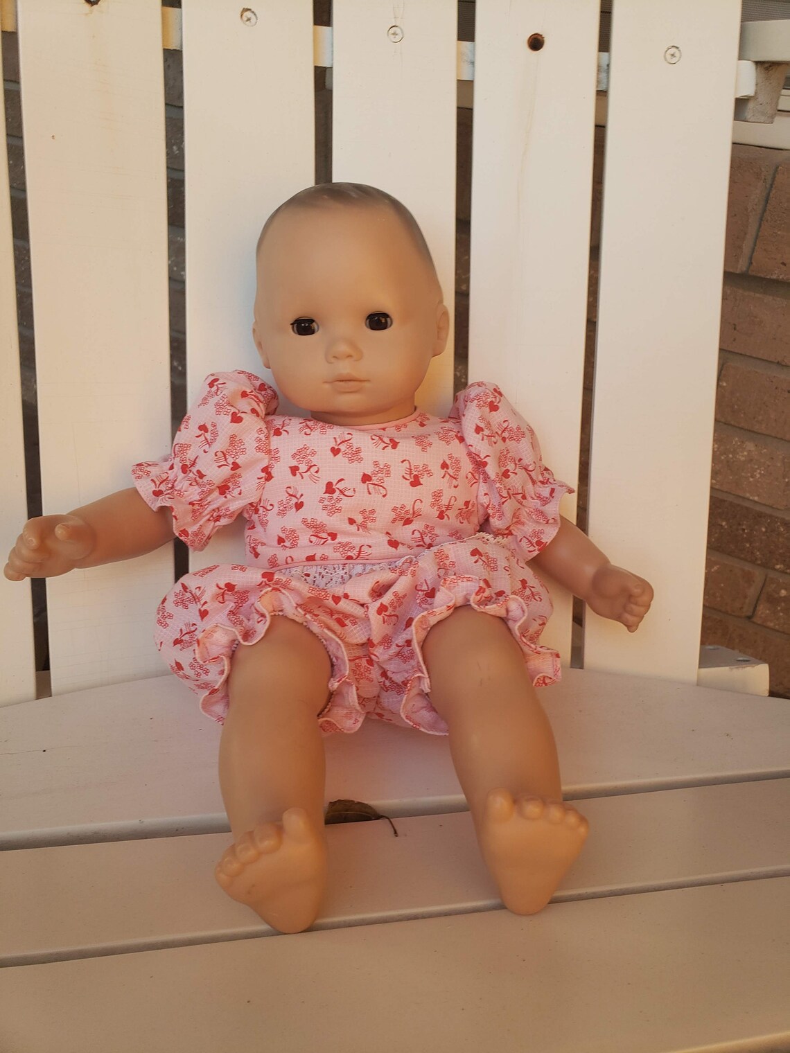 Pink onesie for baby doll Etsy