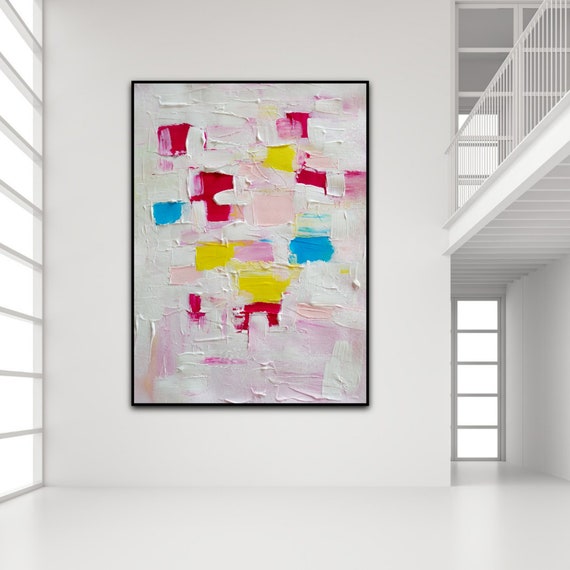 Giant Painting Extra Large Wall Art Canvas Colorful Wall Etsy