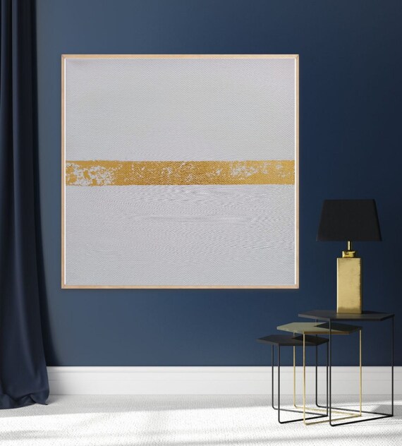 Gold Metal Wall Art Gold Wall Art Gold Leaf Painting Etsy