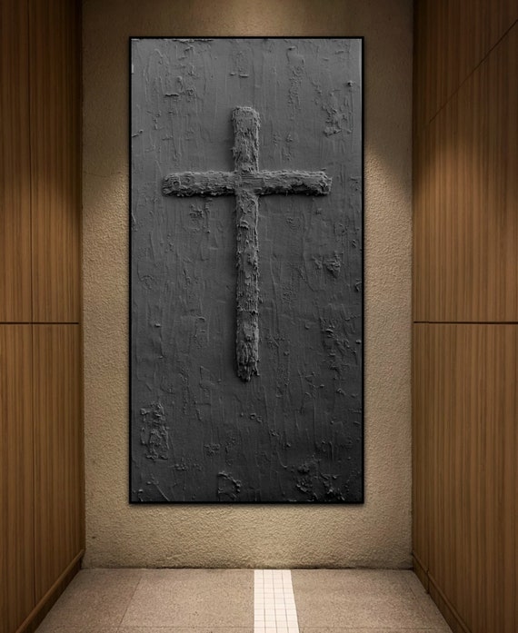 Christian artwork, Cross wall decor, Jesus Christ art, Jesus art, Black wall art, Religious wall art, Faith, Bible wall art, Christian art