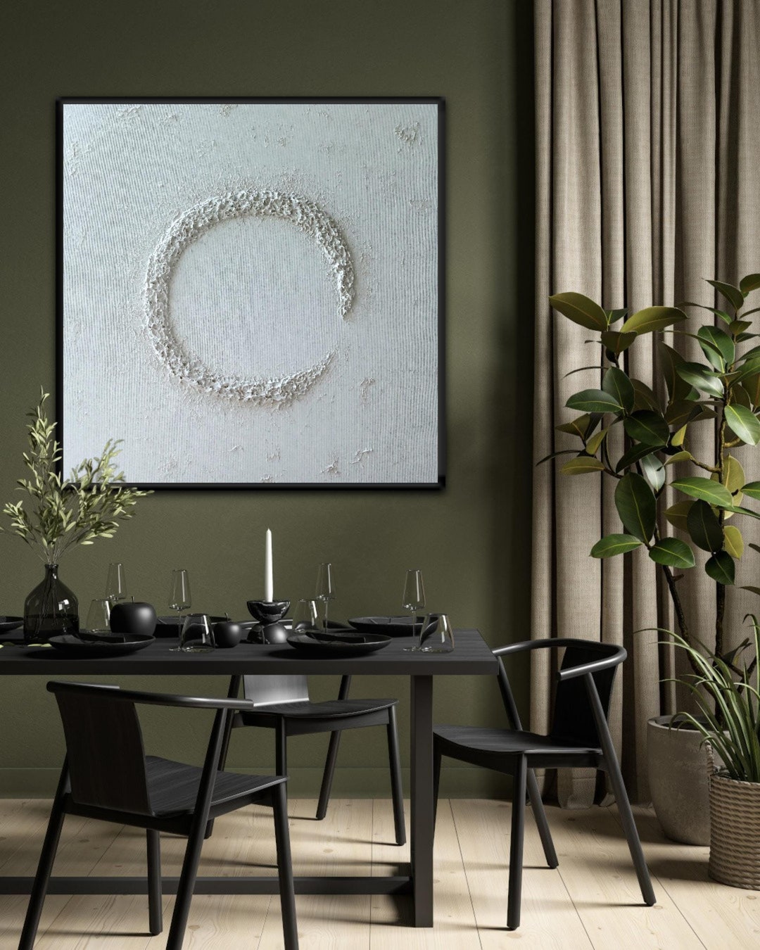 Wabi Sabi Wall Art, Wabisabi, Enso Circle, Zen Wall Art, Round Wall Art ...
