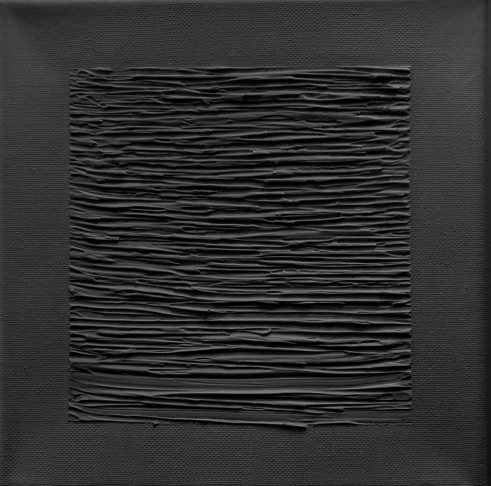 Black Plaster Wall Art, Abstract Painting Set of 2, Large Black Texture