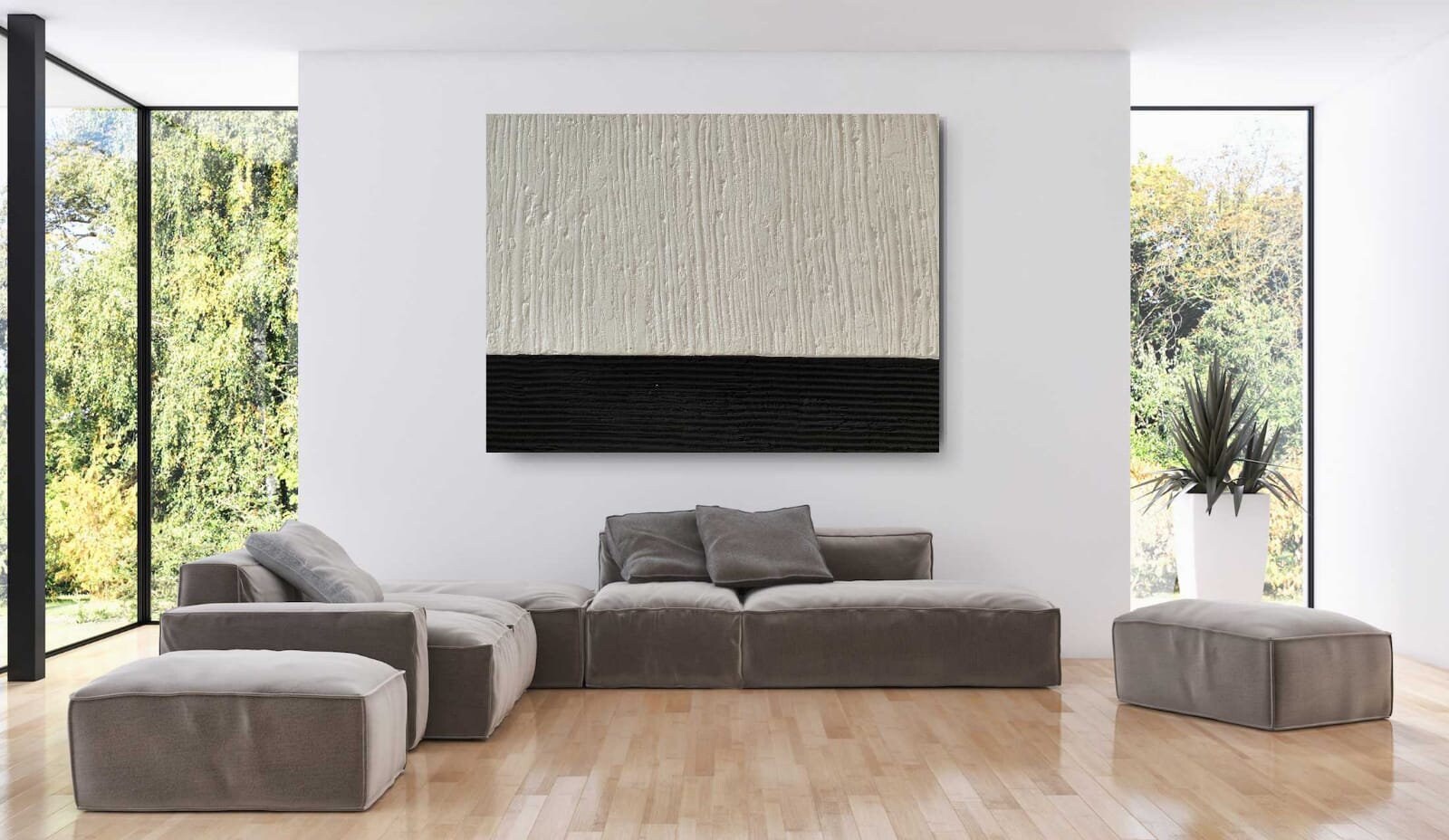 Concrete Wall Art Black and White Art Textured Wall Art Etsy