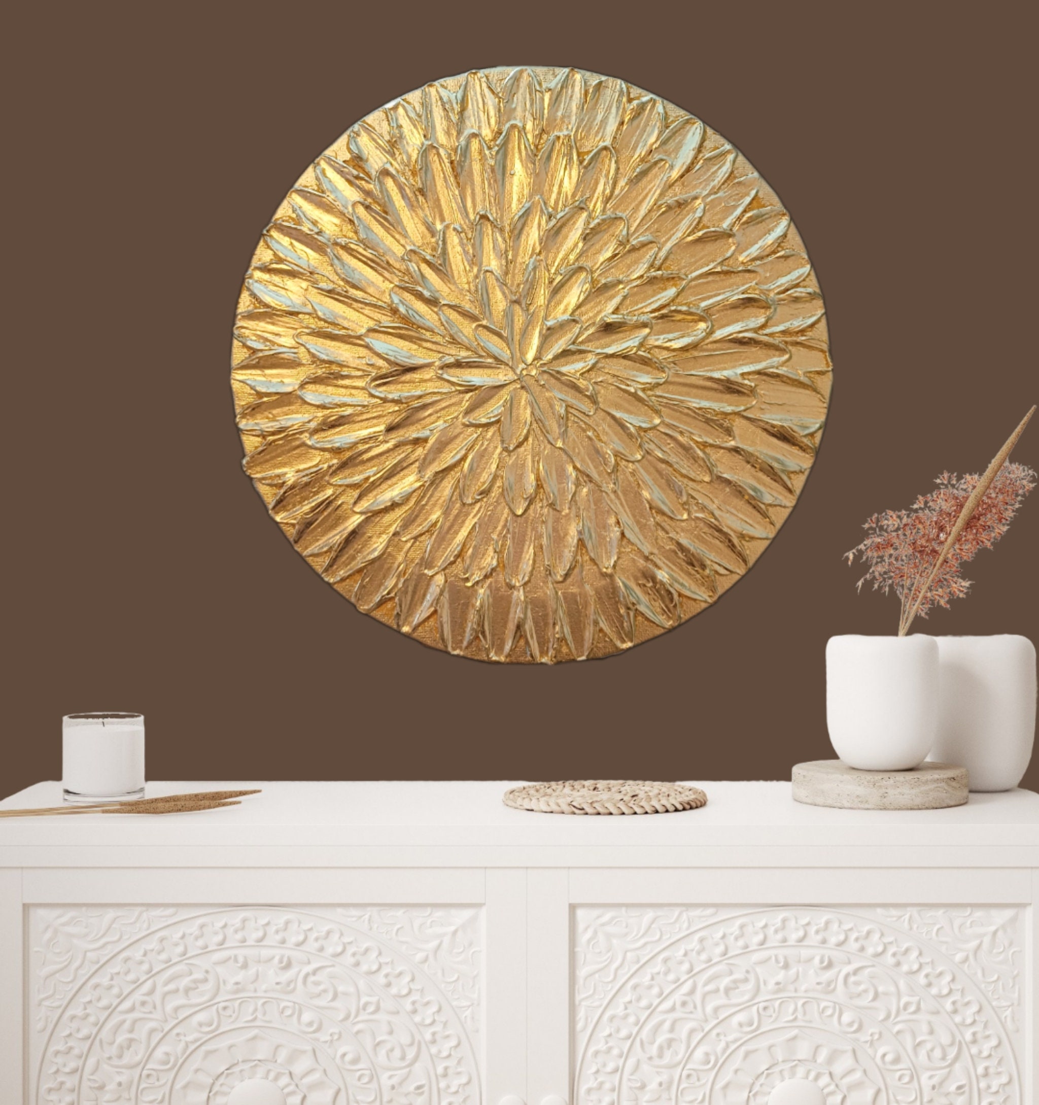 Best HD Pictures about  Gold Metal Wall Decor  with No AI Images