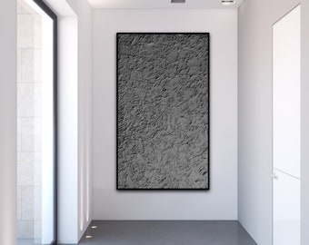 Palette Knife Art, 3d relief, Plaster Wall Art, 3d Wall Art, Minimalist Wall Art, Clay Wall Art, Grey Textured Wall Art, Concrete Wall Art