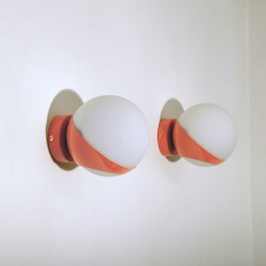 Wall Light GLASS SPHERE Art. A-027 - PINK Color