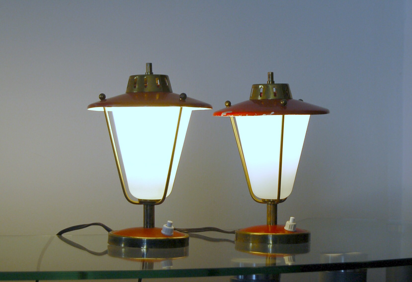 Pair of ARREDOLUCE Table Lamps - Design Angelo Lelii 1970