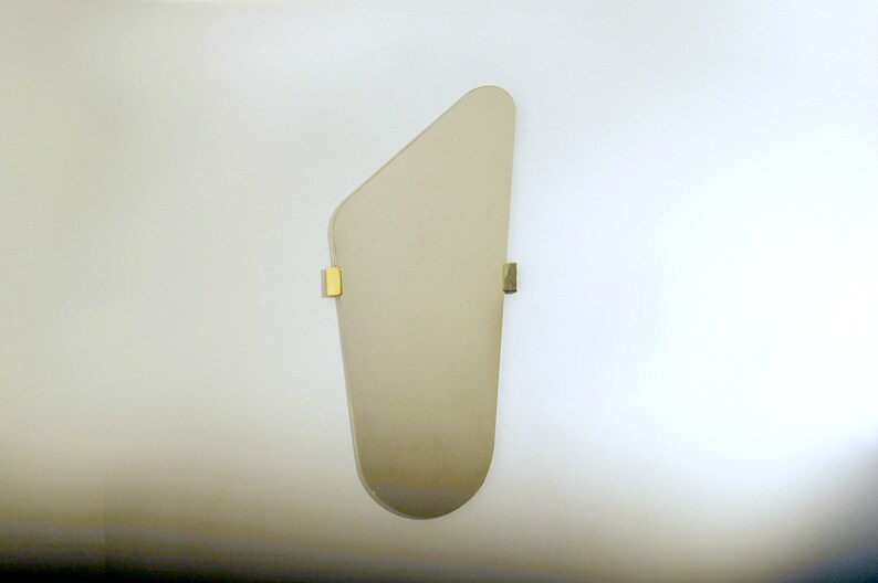 Wall Mirror Brass Inserts Made in Italy image 1