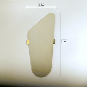 Wall Mirror Brass Inserts Made in Italy image 4