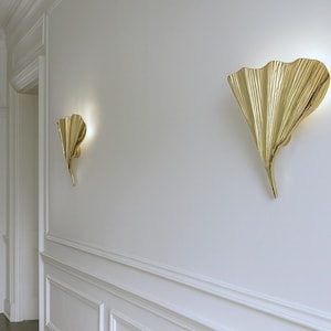 Pair Of Wall Lamp LEAF - BRASS - Limited Edition