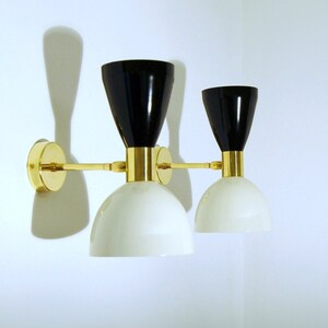 Applique - Wall Lamp - Metal / Brass - BLACK / WHITE - DEYROO Lighting