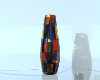 Fulvio Bianconi Venini Murano Art Glass Fish Vase, Signed Italian