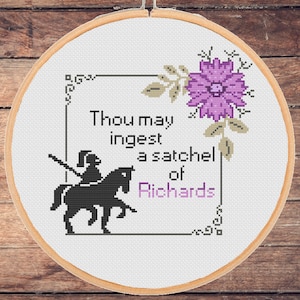 Modèle de point de croix amusant Tu peux ingérer un cartable de Richards Adult Funny Xstich Sarcasts Subversive Modern Snarky-téléchargement pdf instantané
