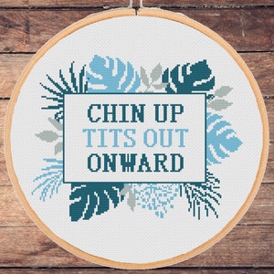 Feminist Cross Stitch Pattern: Sassy Motivational Quote (Instant PDF Download)