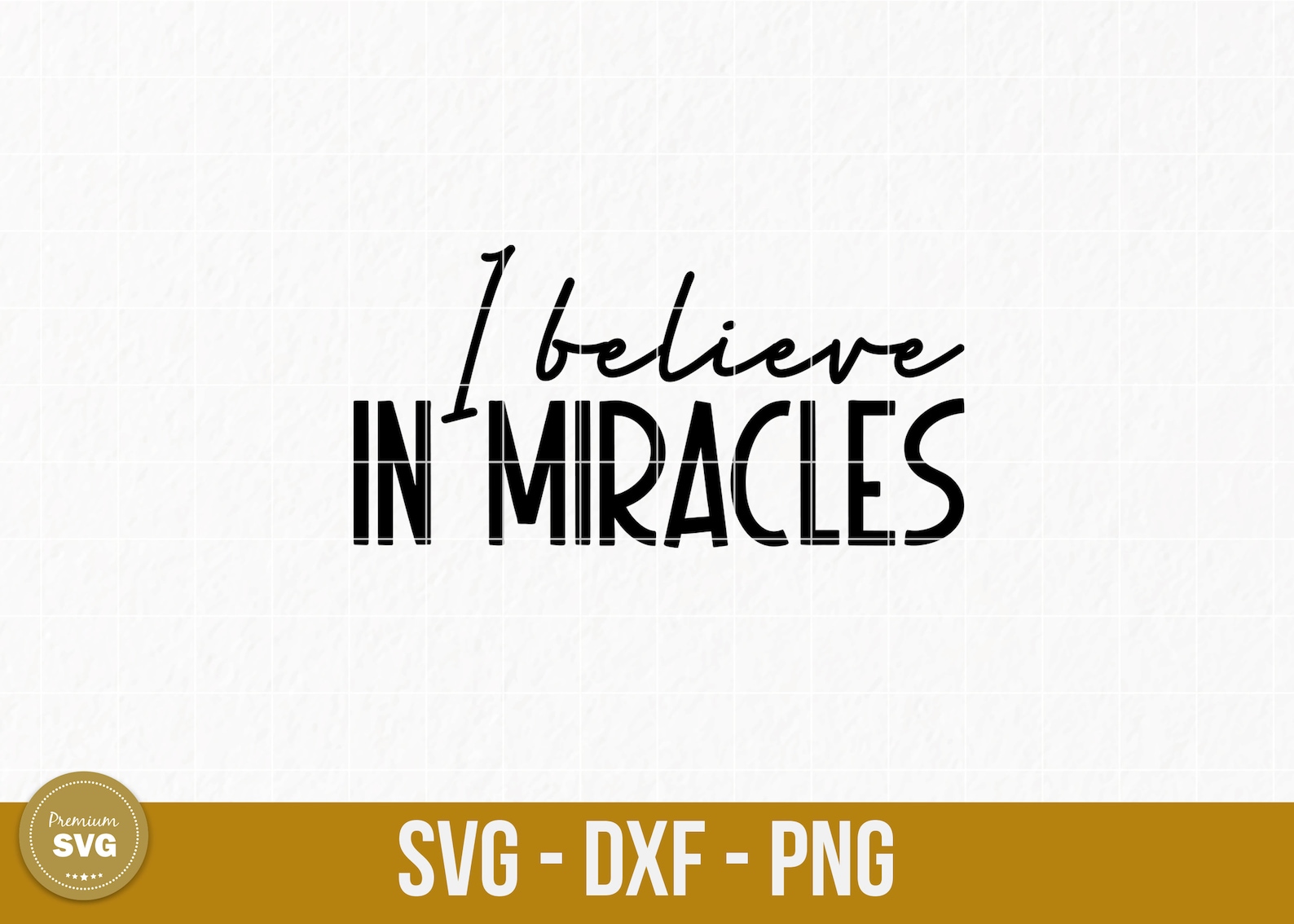 I believe in miracles svg Inspirational Quotes SVG | Etsy