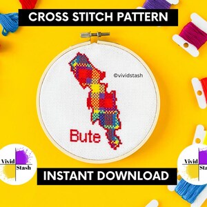 Isle of Bute Tartan Korsstygnskarta PDF