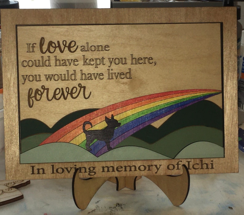 Rainbow Bridge Pet Memorial - Etsy