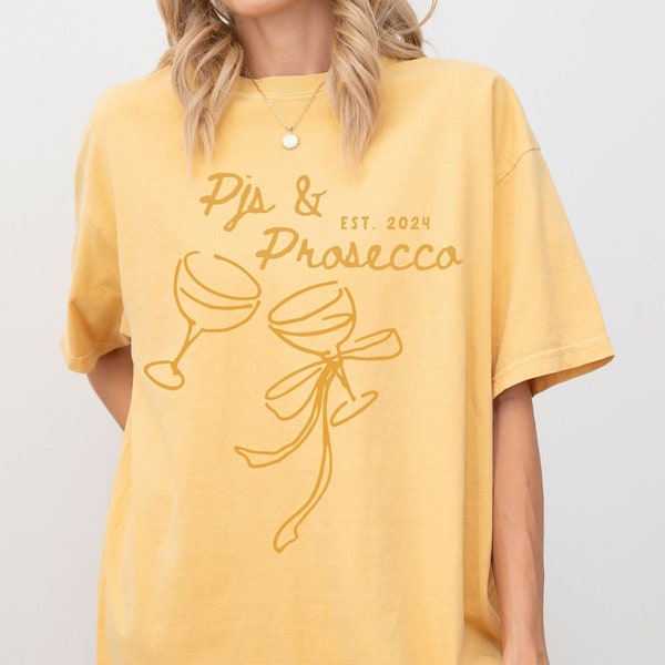 PJs & Prosecco, Champagne Bachelorette Shirts, Bridal Party Gifts, Wine Bachelorette, Cocktail Bachelorette, Last Toast Bach