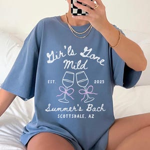 Girl&#39;s Gone Mild Matching Bachelorette T-Shirts Chill Bachelorette Bridesmaid Gifts