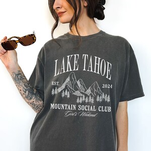 Custom Location Camp T Shirts Bachelorette Girls Hiking Trips