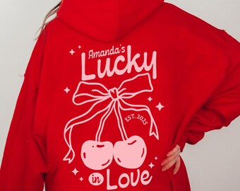 Lucky in Love Las Vegas Y2K Bachelorette Party Comfort Colors T Shirts and Sweatshirt