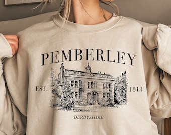 Pemberley Sweatshirt, Pride and Prejudice, Bookish Gift