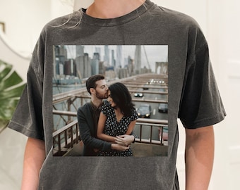 Custom Photo Comfort Colors T-Shirt: Personalized Picture Shirt