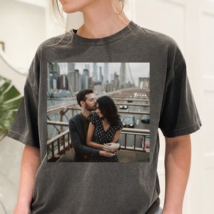Create Your Own Photo Shirt, Comfort Colors T Shirt, Custom Printing T-Shirt, Oversized, Personalized, Christmas Gift, Custom Picture Shirt