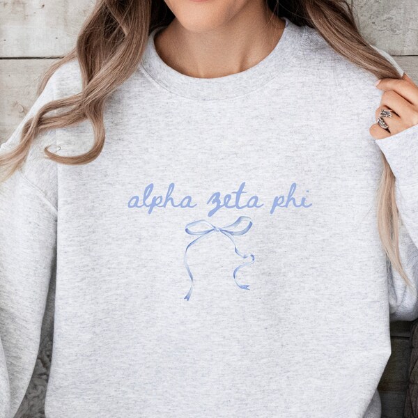 Custom Sorority Sweatshirt, Trendy Bow, Big Little Gift, Rush Initiation Gift, Sorority Apparel, Sorority Reveal