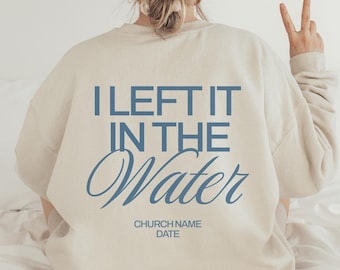 Custom Baptism Sweatshirt: Christian Gift, Ethically Made