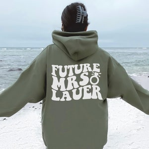 Custom Future Mrs. Hoodie, Engagement Sweatshirt, Bachelorette Sweater, Engagement Gift for Her, Retro, Fiance Shirt, Custom Bridal Gift
