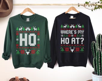 funny HO! Ugly christmas sweater funny HO! Ugly christmas sweater