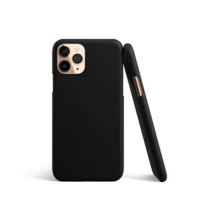 Custom Name Plain Black Phone Case | Minimalist, Snap or Tough image 1