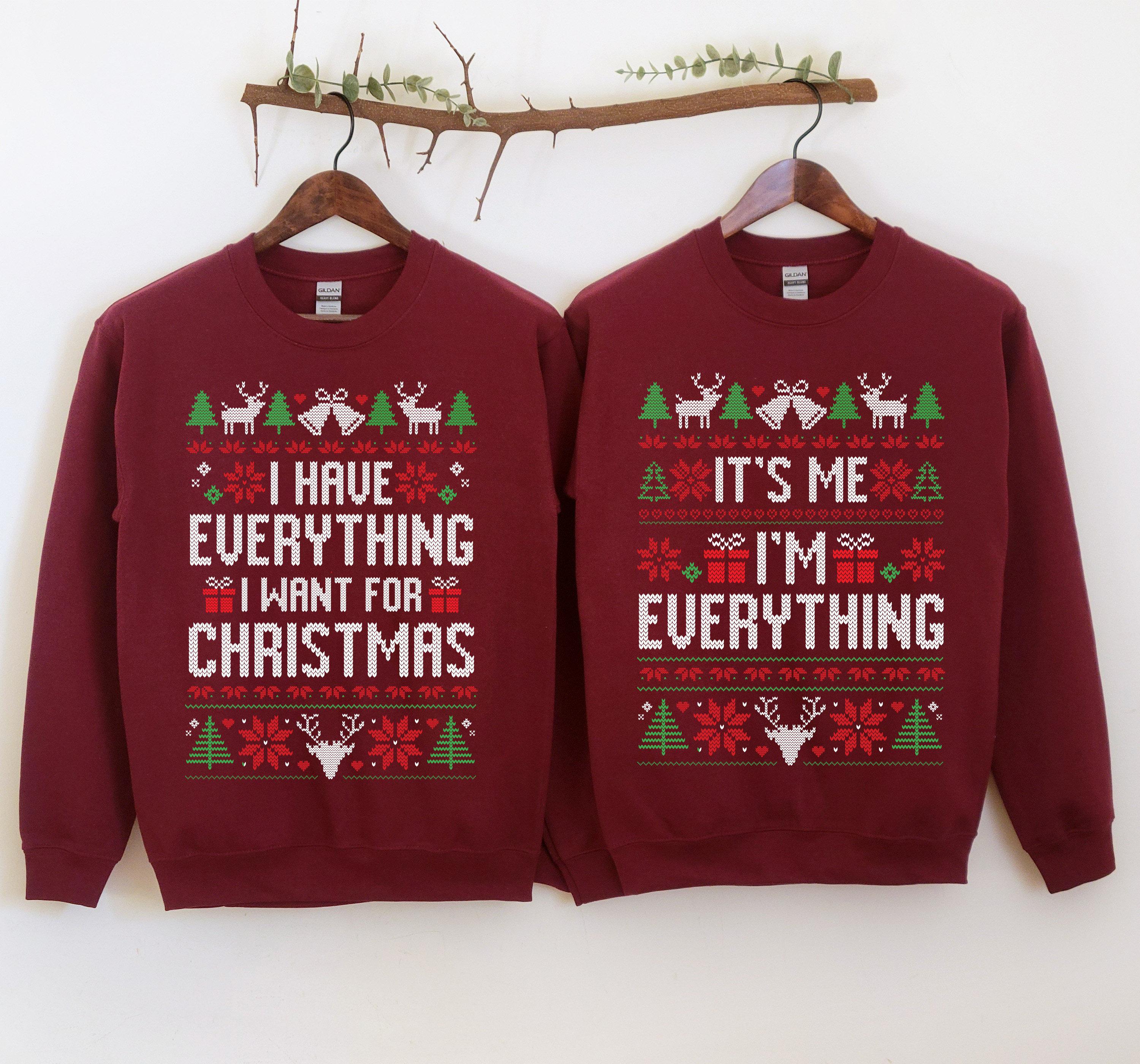 Pull De Noël Moche (Ugly Christmas Sweater) Avec Pantalon Assorti - Tailles S/L, Occasion Très Bon état