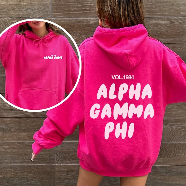 Custom Retro Sorority Hoodies, Rush Initiation Gift, Big Day, Little day Sweatshirt, College Name Sweater