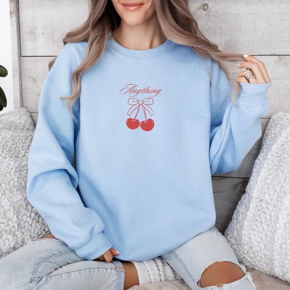 Custom Sorority Sweatshirt Trendy Coquette Cherry Big Little Sweatshirt Gift Rush Initiation Gift Sorority Apparel Etsy Ireland