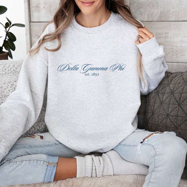 Custom Sorority Sweatshirt, Trendy Sorority Sweater, Big Little Gift, Rush Initiation Gift, Sorority Apparel, Sorority Reveal