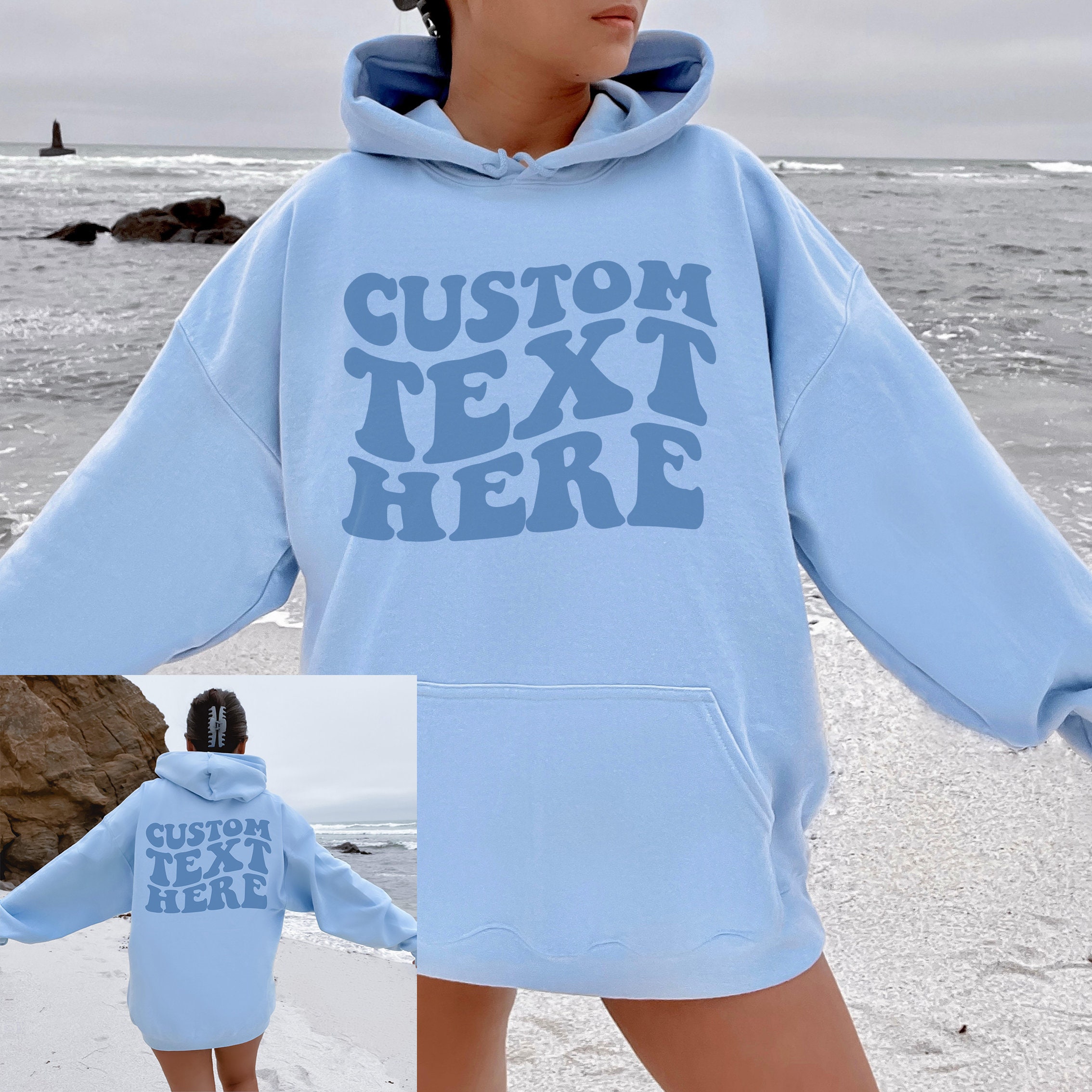 Light blue cheap sisters hoodie