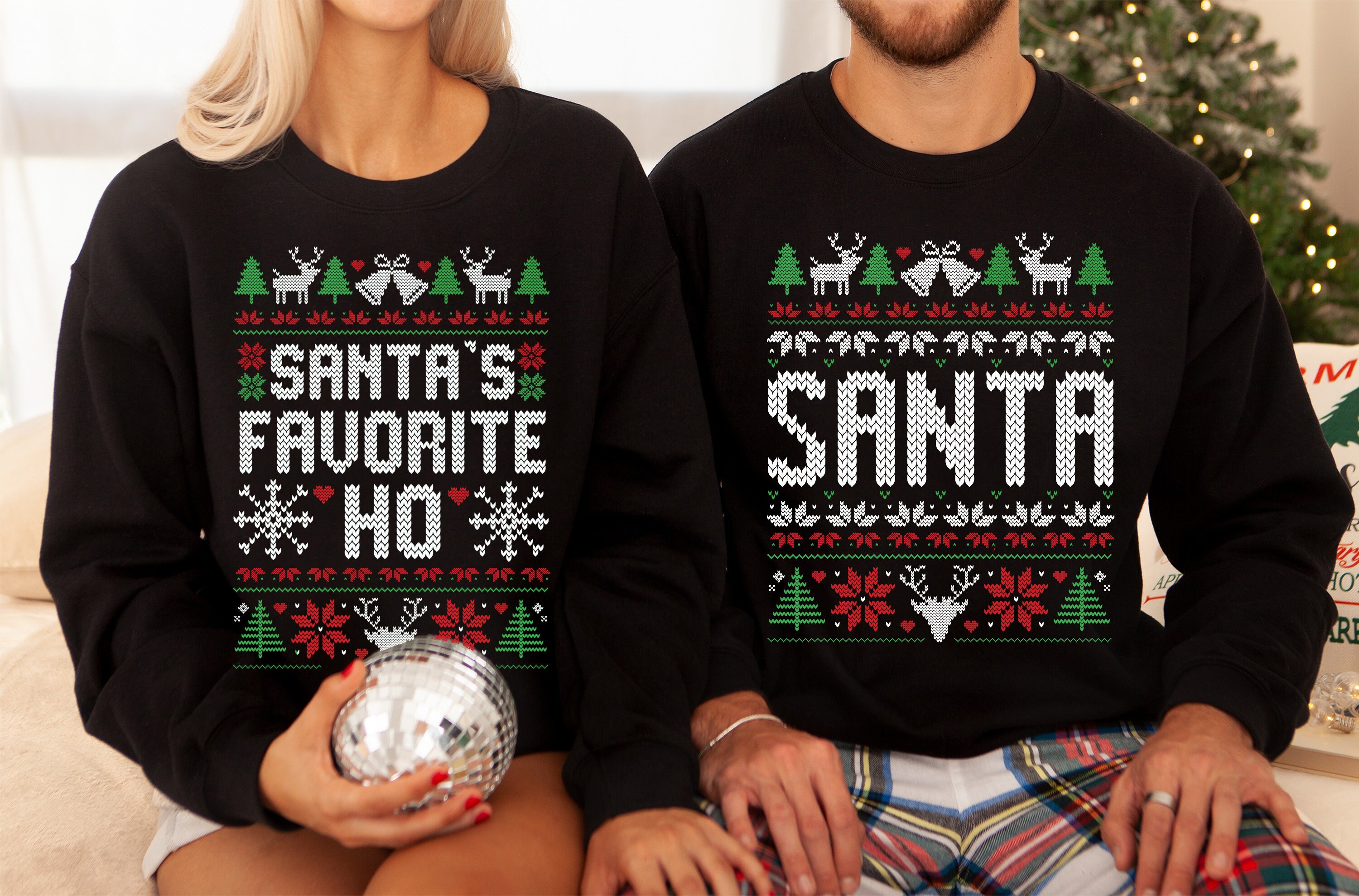 Santa's favorite ho christmas sweater sale
