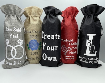 Gå en tur Martin Luther King Junior flyde Create Your Own Gift Bags Custom Designed Wine Bags Party - Etsy